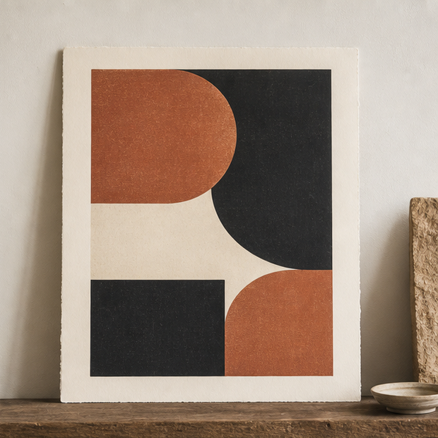 Soft Geometry Art Print